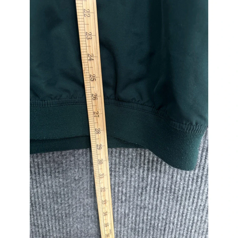 Five Star Windbreaker Pullover Mens XXL Green Excellent V-Neck Golf Windshirt